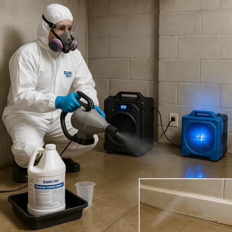 Sanitization and Odor Removal process in Fairfax Station, VA